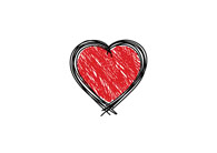 free vector Scribbled Heart